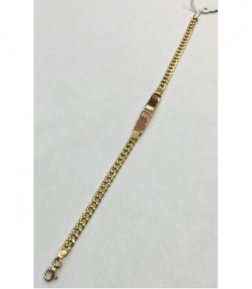 Pulsera oro 1ª ley chapa eslabon cerrado - 03/347109
