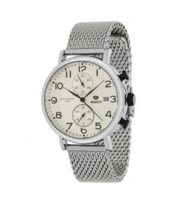 Reloj Marea Mufltifuncion Esfera Blanca Retro Caden - B21173/1