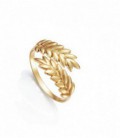Anillo Plata Baño en Oro Diseño Trigo - 1311A015-06
