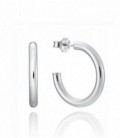 Pendientes Criolla Plata 1º Ley tubular Median - 1316E000-03