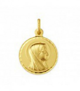 Medalla oro amarillo Virgen María - 1430164N/04