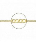 Cadena barbada de oro amarillo 1ª ley de 50centimetros - 094110050/50