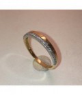 Sortija de oro 1ª ley circonitas bicolor - M-932671AB