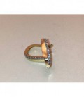 Pendientes oro 1ª ley circonitas bicolor - M-932672AB