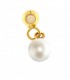 Charm de Oro 1ª ley con perla natural - 26-P-GPB-01