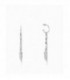 Pendientes Viceroy Kiss de acero con aro y pluma colgando de varias cadenas. - 75308E01000