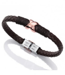 PULSERA VICEROY ACERO IP ROSA CUERO - 6397P09019
