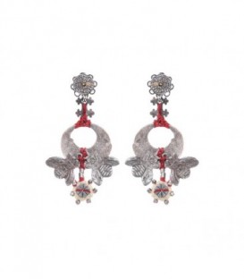 Pendientes Ayala Bar Metal Bloom Rebel Rose - N2344