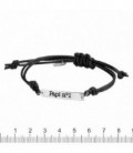 PULSERA PLATA 1ª LEY CUERO NATURAL - K-00669-PA04