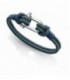 Pulsera Viceroy Fashion unisex, grillete de ancla de acero como cierre y cuerda de escalada - 6433P09019