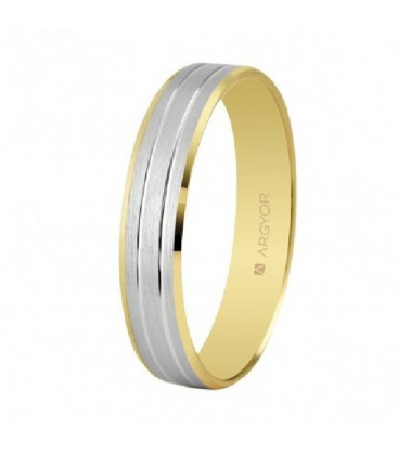 Alianza Oro 1º ley Bicolor mate brillo - 5240436/20